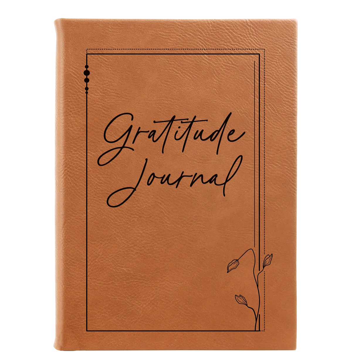 Gratitude Journal Leatherette Journal (large) | Rawhide